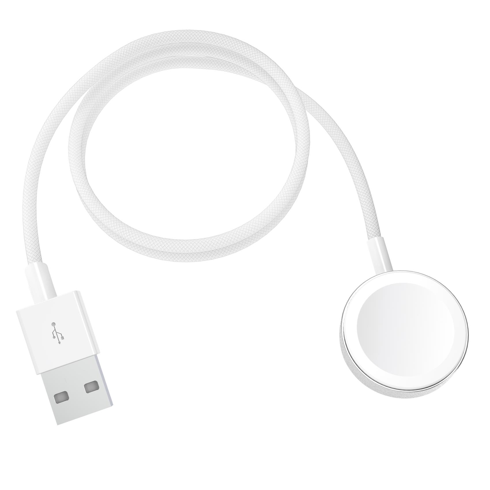 WCHARGERUSBA - Caricabatteria per Apple Watch, porta USB-A, potenza massima 2.5 Watt, lunghezza 1 metro 4