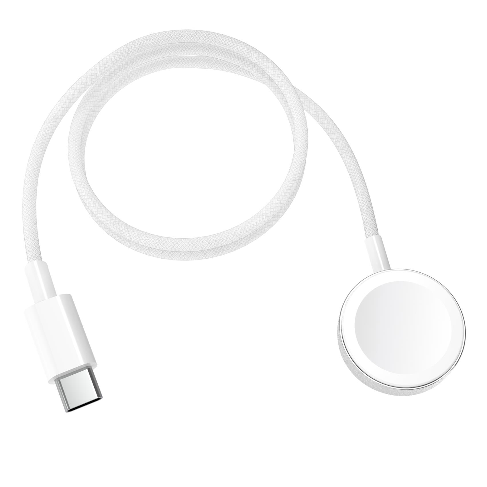 WCHARGERUSBC - Caricabatteria per Apple Watch, porta USB-C, potenza massima 2.5 Watt, lunghezza 1 metro 3