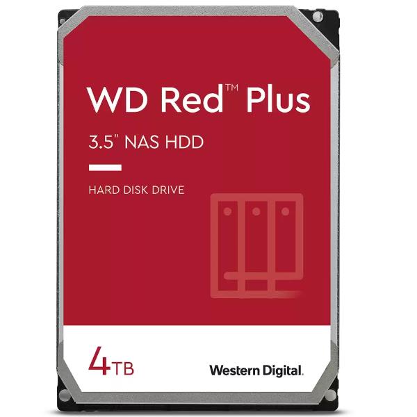 WD RED PLUS NAS HARD DRIVE 3.5" 4TB 2