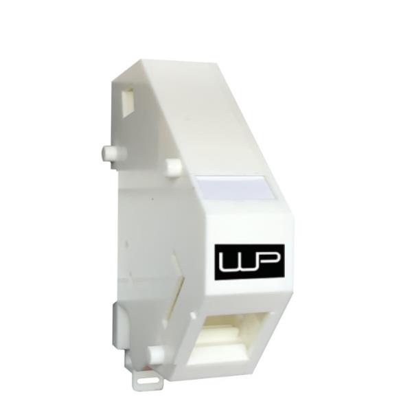 WP EUROPE ADATTATORE DIN-RAIL PER MODULI KEYSTONE, IP20, BIANCO