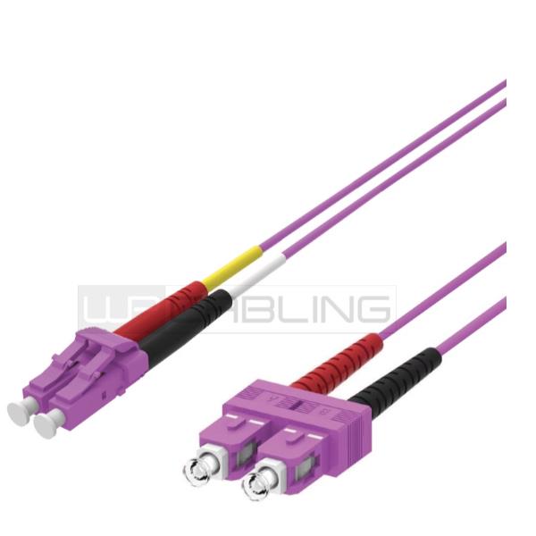 WP EUROPE PATCH 2FO OM4 LCD/SCD VIOLA 0.5M