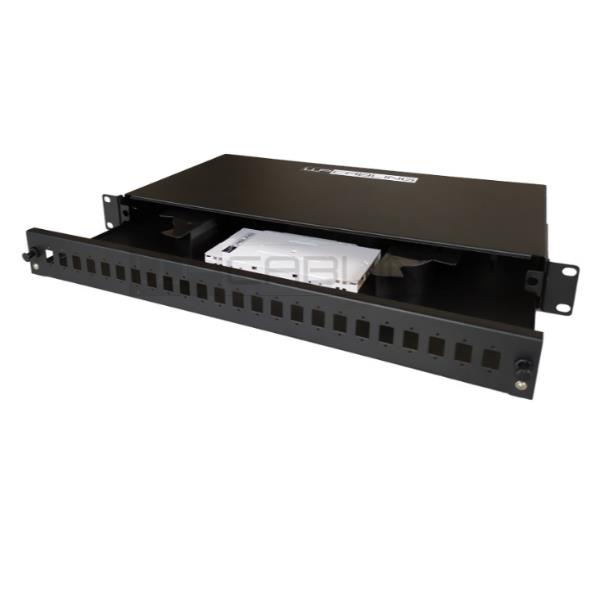WP EUROPE CASSETTO FO 1U PER 24 LCD O 24 SC NERO