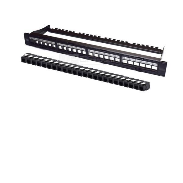PANN.1U CON 24 RJ45U CAT.6A NERO 2