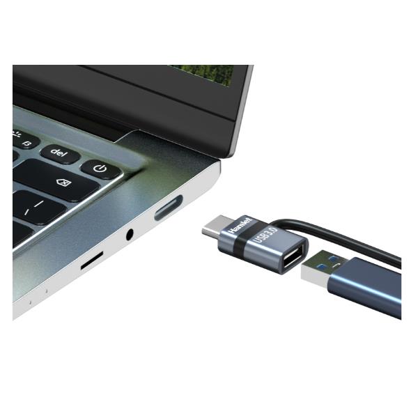 XAD-LCM-AF Adattatore USB-C Maschio to USB-A 3.0 Femmina con Fermacavo 3