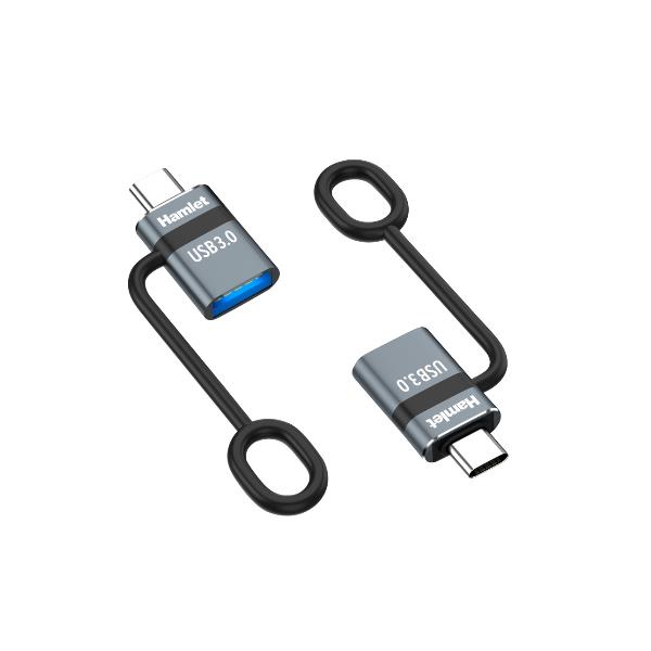 XAD-LCM-AF Adattatore USB-C Maschio to USB-A 3.0 Femmina con Fermacavo 4
