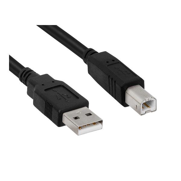 HAMLET XCU2AM-BM18 USB-A 2.0 to USB-B 2.0 M/M da 1.8 MT