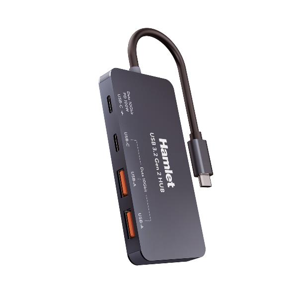 XHUB-432C-10G-Y HUB 4 porte USB-C 10 Gbps 2xUSB-A 2xUSB-C + PD 100W 2