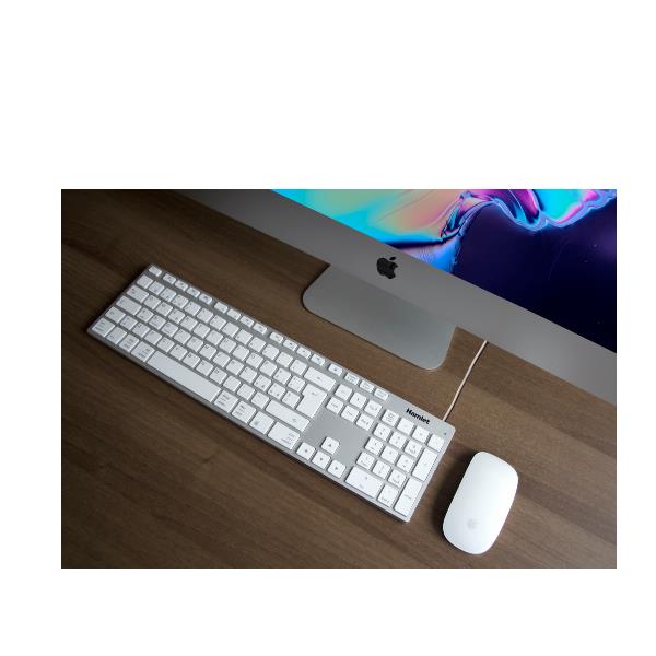 XKKITA-MCX Tastiera USB estesa in alluminio con tastierino numerico MAC compatibile + USB-C adapter 7