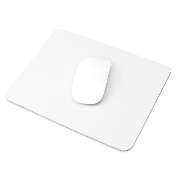 HAMLET XMICEPAD-W Mouse Pad Poliestere Bianco con base in gomma 23x19 cm
