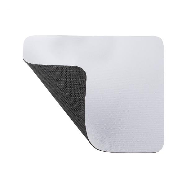 XMICEPAD-W Mouse Pad Poliestere Bianco con base in gomma 23x19 cm 3