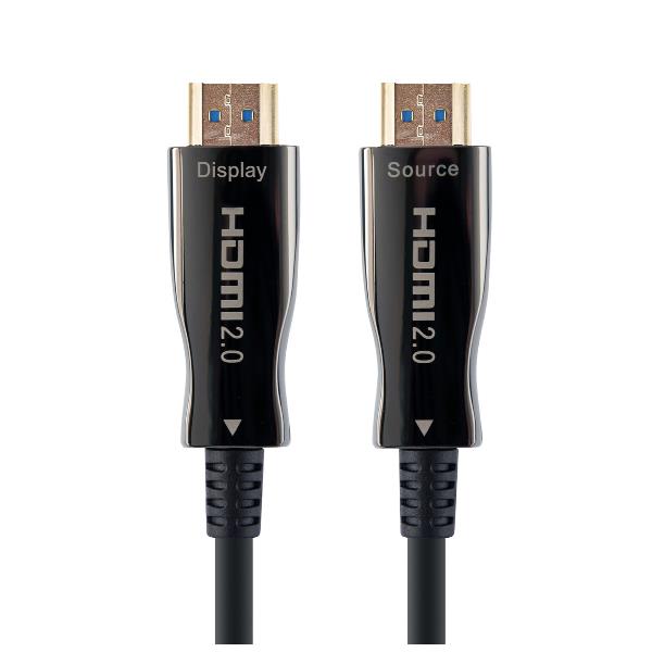 HAMLET XVCHDM-AOM10 Cavo Video Attivo (AOC) HDMI 2.0 4K 60 Hz Ibrido Rame/Fibra Ottica 10 Metri