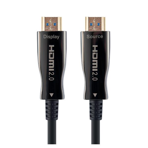 HAMLET XVCHDM-AOM50 Cavo Video Attivo (AOC) HDMI 2.0 4K 60 Hz Ibrido Rame/Fibra Ottica 50 Metri