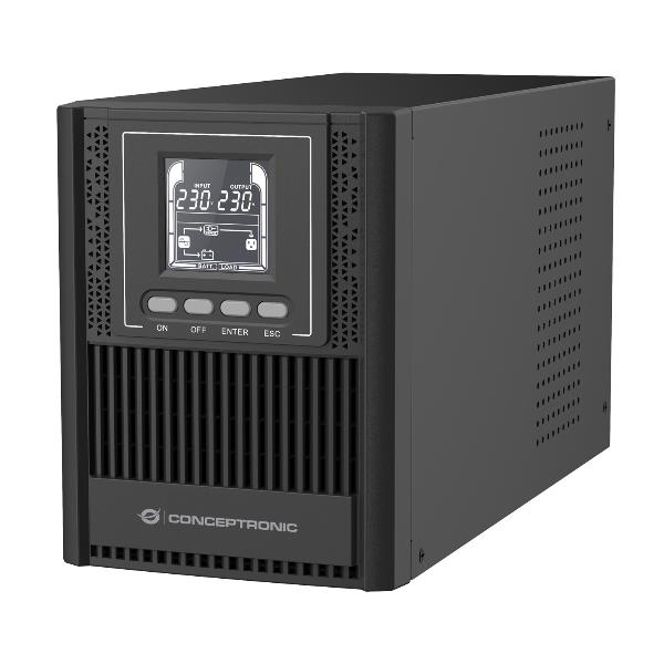 CONCEPTRONIC UPS 1000VA 900W ONLINE TOWER - HID USB, Porta EPO, 4x IEC C13; 1x Seriale RS232, USB, EPO